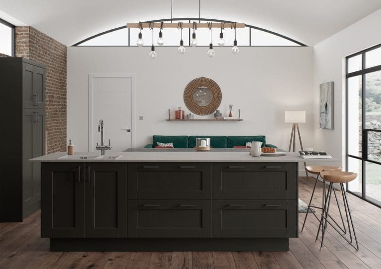 Kensington Graphite Shaker Kitchen Island | NG Bespoke, Cheshire